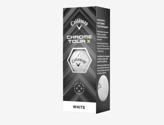 Callaway Chrome Tour X Golfbälle 3er Sleeve