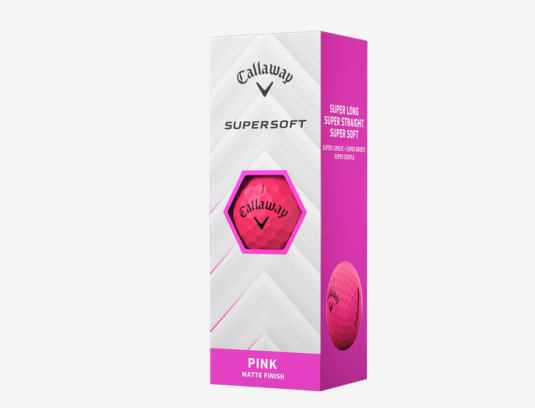 Callaway Supersoft Matte Pink Golf Balls Dutzend