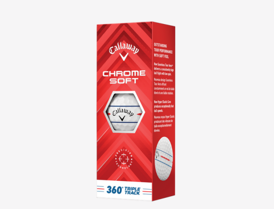 Callaway Chrome-Soft 360 Triple Track Golfbälle 3er Sleeve