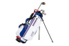 Jucad Bag 2 in 1 Waterproof Golftasche Cart- und Tragebag Blau-Weiß-Rot